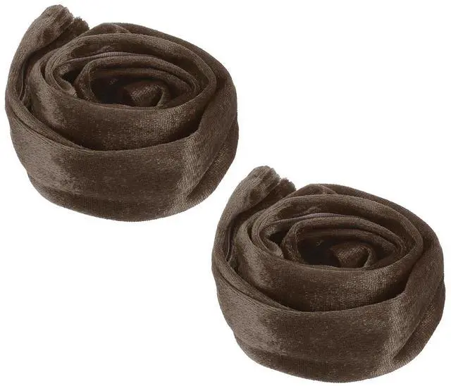 Main image of 2.6ft Chandelier Chain Cord Cover, 2 Pcs Velvet Cloth Fabric Chain Sleeve Decorative Cord Covers for Chandelier Wires Swing Cable, Hook and Loop Fastener Style, Coffee