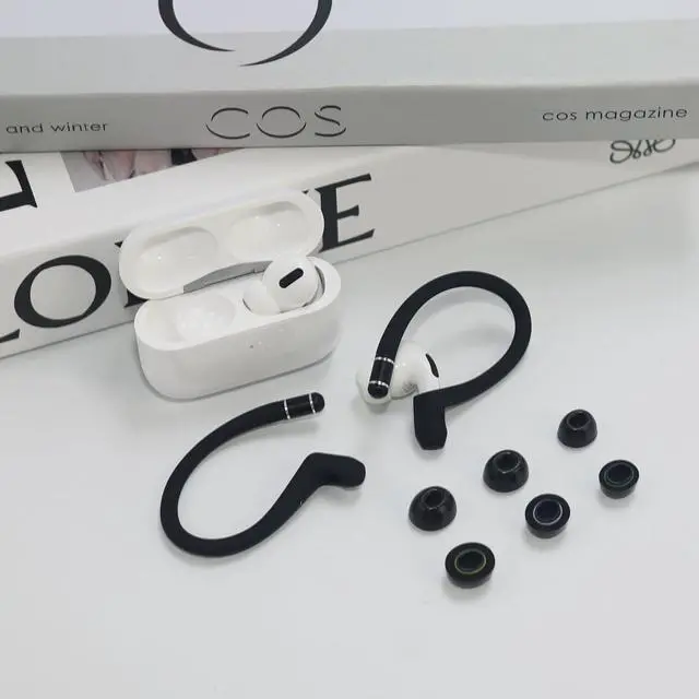 Alt view image 7 of 7 - Memory Foam Ear Tips and Ear Hooks for AirPods Pro 3 Earbuds 2025 | Titanium Alloy Ear Hooks for Airpods Pro3,Durable and Stable Nti-Slip Replacement Earbud Ear Tips Accessories(Black)