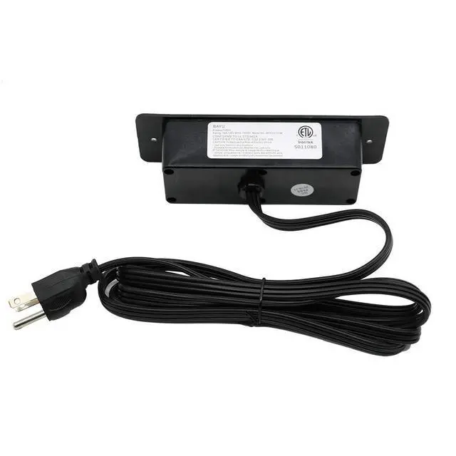 Alt view image 4 of 4 - Recessed Power Strip Countertop Power Grommet Desk Mountable Power Strip Behind Drawer Outlets for Cabinet Sofa Shelf UL/ETL Certificated Black