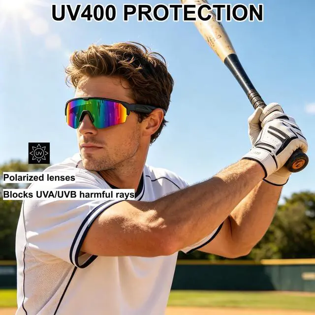 Alt view image 4 of 7 - Bluetooth Audio Smarts Sports Glasses for Men Women, Gradient Blue | Open-Ear Speakers, Hands-Free Calls, UV400 Protection, IPX5 Waterproof, Polarized Sunglasses for Cycling Running Hiking