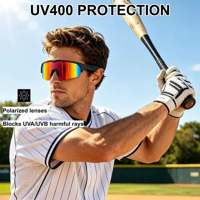 Alt view image 4 of 7 - Bluetooth Audio Smart Sports Glasses for Men Women, Gradient Red | Open-Ear Speakers, Hands-Free Calls, UV400 Protection, IPX5 Waterproof, Polarized Sunglasses for Cycling Running Hiking