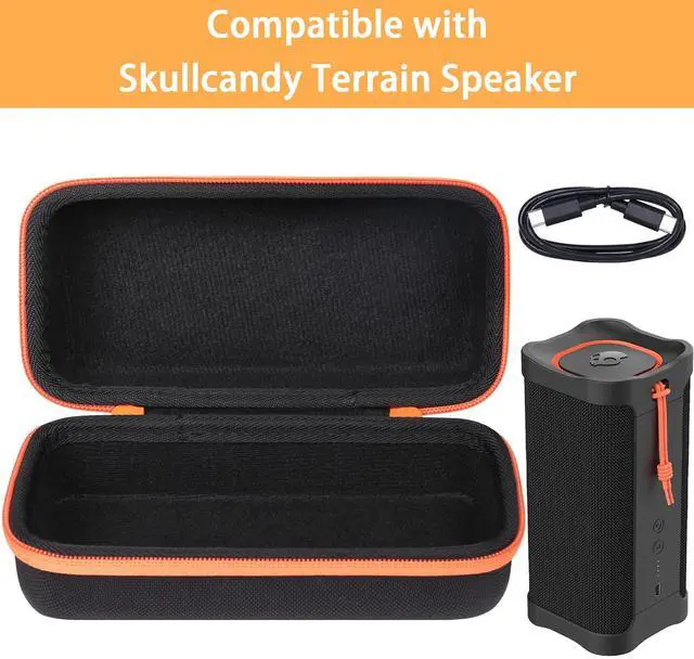Alt view image 3 of 6 - Hard Case Compatible with Skullcandy Terrain Speaker | Travel Protective Storage Bag with Hand Strap, Shockproof EVA Shell and Soft Lining