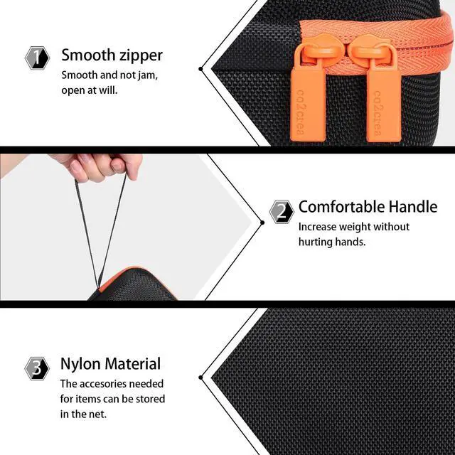 Alt view image 5 of 6 - Hard Case Compatible with Skullcandy Terrain Speaker | Travel Protective Storage Bag with Hand Strap, Shockproof EVA Shell and Soft Lining