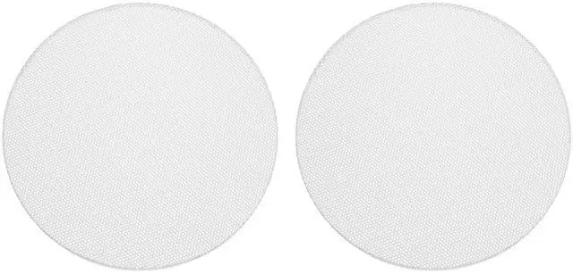 Main image of Universal 6 Inch Speaker Grills Cover Without Frame, White Metal Speaker Grills Mesh Subwoofer Mesh Cover Guard Protector for Car Home Audio, Pack of 2