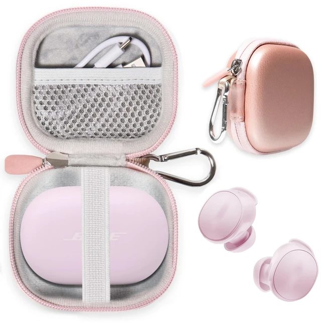 Main image of Case for Bose New QuietComfort True Wireless Noise Cancelling Earbuds (Pink)