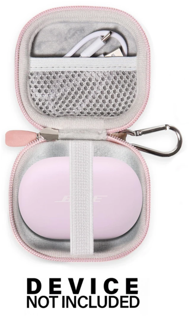 Alt view image 3 of 5 - Case for Bose New QuietComfort True Wireless Noise Cancelling Earbuds (Pink)