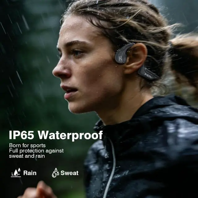 Alt view image 5 of 7 - 2026 New Bone Conduction Headphones Wireless Bluetooth 6.0,Open Ear Running Headphones with Mic,IP65 Waterproof & 10H Playtime,Lightweight Comfort,3 EQ Modes for Cycling,Gym,Workouts (Black)