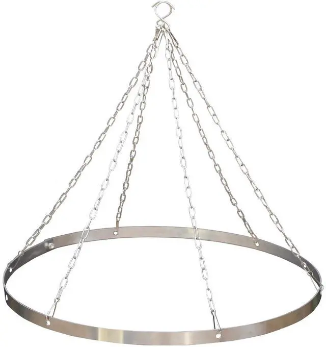 Main image of Silver Metallic Ceiling Drapes Hanging Kit 24 Inches Hoop Metal Hardware Kit for Wedding Drapes Decorations