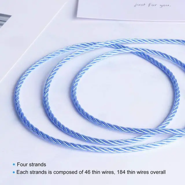 Alt view image 4 of 6 - Earphone Upgrade Cable,0.78mm 2pin Earbuds Replacement Cord,4 Cores OFC Silver Plated Earphones Audio Adapter for KZ ES4 ED16 ZS5 ZS6 ZSR ZST ZS10 (0.78mm,Blue,Mic)