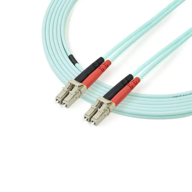 Alt view image 2 of 4 - 2m (6ft) LC/UPC to LC/UPC OM3 Multimode Fiber Optic Cable, Full Duplex 50/125, 100G, LSZH Fiber Jumper Cord