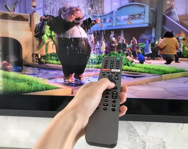 Alt view image 3 of 6 - Voice Replacement Remote Control for Sony Bravia Smart TV XBR-A9G XBR-55X950H XBR-55X950G XBR-55X800H XBR-55X900H XBR-65X950G XBR-65A9G XBR-55A9G XBR-77A9G XBR-48A9S XBR-55X850G XBR-75X950G