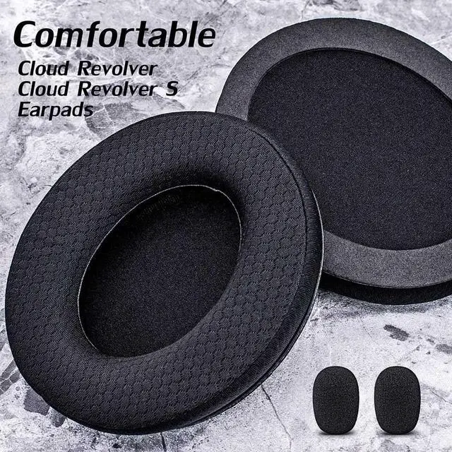 Alt view image 7 of 7 - Revolver Ear Pads for Cloud Revolver/Revolver S Headset I Thicker 1 Inch Enhanced Memory Foam - Breathable Mesh Upgrade More Comfort by