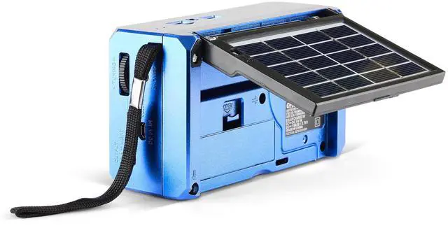 Alt view image 4 of 7 - R-37-BL 6-Band (AM, FM, SW1 - SW4) Bluetooth LED Flashlight Solar Radio (2021 Model) | LED Flashlight, 5V USB Charging Port, USB Charging Cord, TF/USB Inputs, Telescoping Antenna