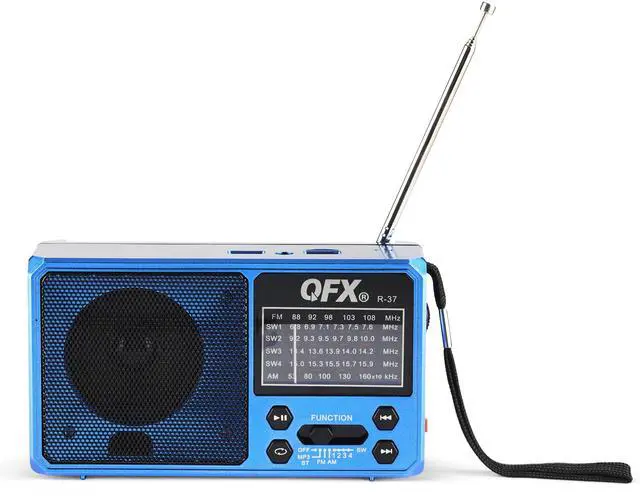 Alt view image 5 of 7 - R-37-BL 6-Band (AM, FM, SW1 - SW4) Bluetooth LED Flashlight Solar Radio (2021 Model) | LED Flashlight, 5V USB Charging Port, USB Charging Cord, TF/USB Inputs, Telescoping Antenna