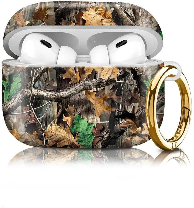 Main image of Compatiable with AirPod Pro 2nd/1st Generation Case,Lightweight & Durable Resistant Hard Case with Keychain,Stylish Design AirPod Case Cover for Women(Hunting Camo)