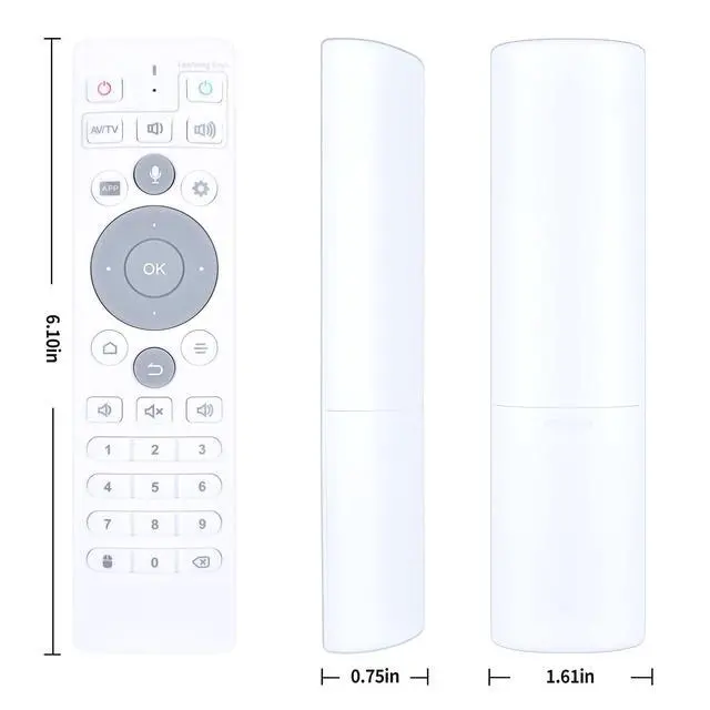 Alt view image 5 of 5 - Replacement for Ubox TV Set-Top Box Remote Control with Voice Function, Compatible with Ubox10 Ubox11 Ubox12 UB11 UB10 UB12