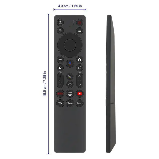 Alt view image 7 of 7 - RC813A Replacement Voice Remote fit for TCL QLED 4K Smart QD-Mini LED TV | QM6K Series 65QM6K 85QM6K