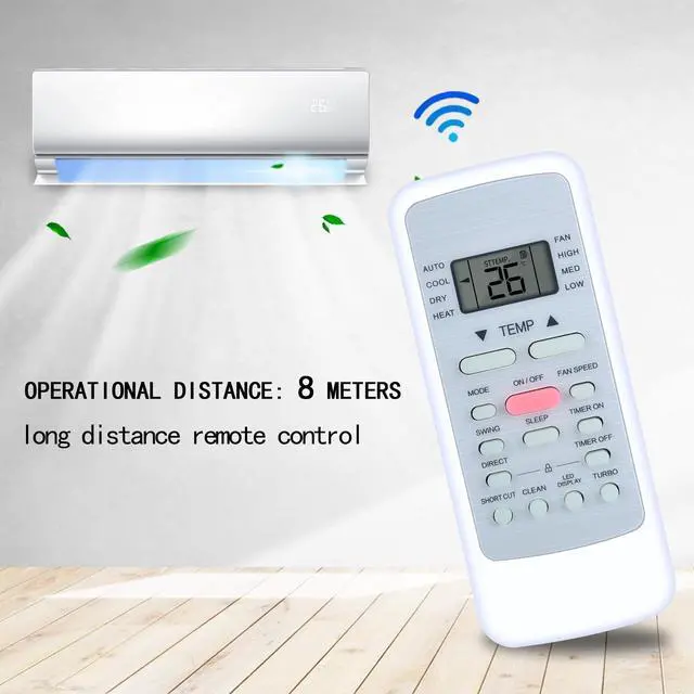 Alt view image 4 of 5 - RG51G5(1)/CEU1 RG51G5(1)/EU1Replacement Remote Control Intended for Midea Air Conditioner MAW06R1CWT MAW10R1BWT MAW05M1BWT