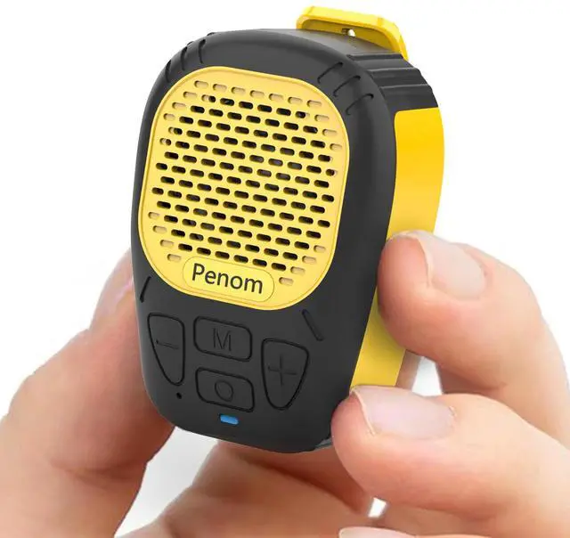 Main image of Wearable Bluetooth Speaker,Clip on Wireless Jobsite Water-Resistant Portable Speaker, Built in Mic for Hands-Free/Call, Suitable for Indoor & Outdoor Use Update Version Yellow