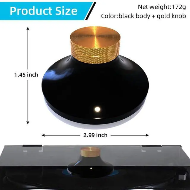 Alt view image 2 of 5 - Record Clamp Record Stabilizers Disc Stabilizer Vinyl Clamp Turntable Vibration Damper
