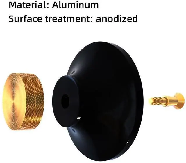 Alt view image 4 of 5 - Record Clamp Record Stabilizers Disc Stabilizer Vinyl Clamp Turntable Vibration Damper