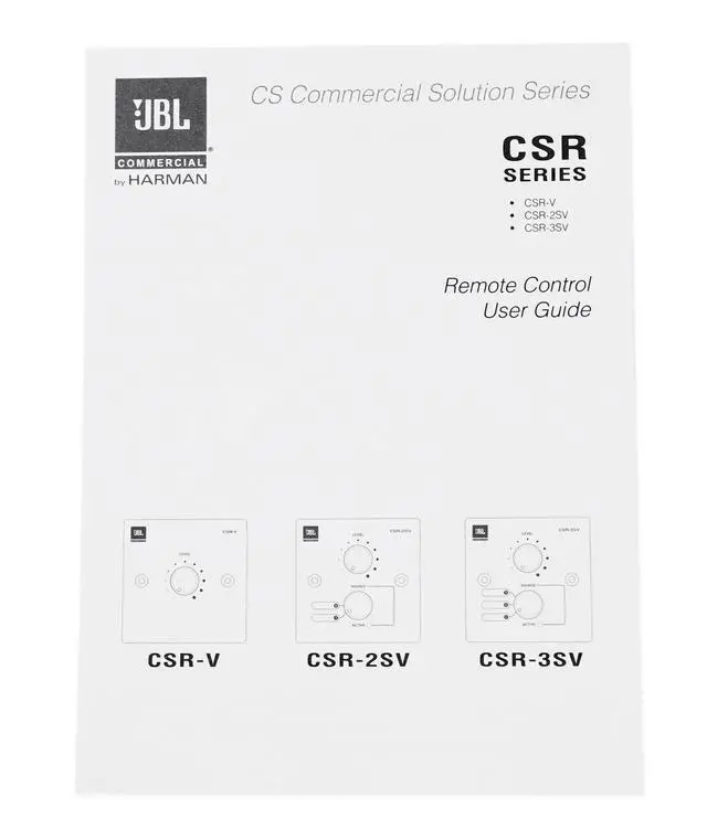 Alt view image 4 of 5 - Professional CSR-V-WHT Wall Controller with Volume Control for use with CSM-21, CSM-32, All CSMA, White