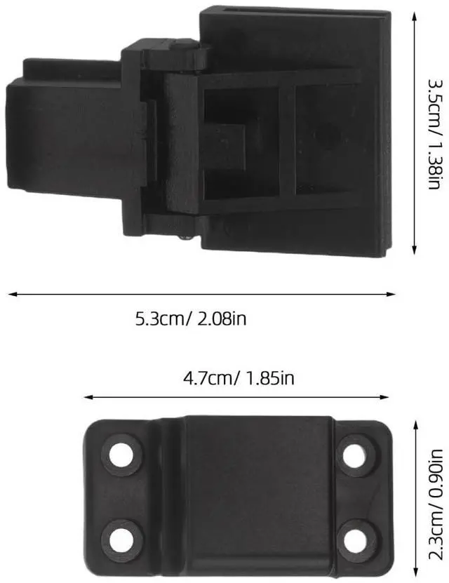 Alt view image 5 of 6 - Turntable Dust Cover Hinge Replacement, 2PCS Record Player Lid Hinges, Durable Home Audio Maintenance Parts for Smooth Open, Black