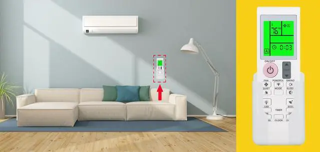 Alt view image 4 of 7 - Replacement for Daikin White Remote Control with Wall Holder 2531835 2543304