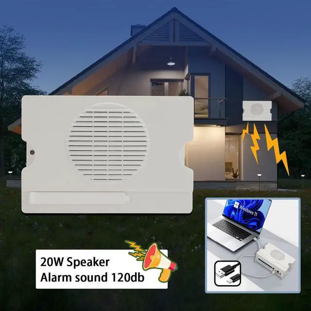 Alt view image 2 of 6 - Voice Playback Module, Y5610 Voice Sound Alarm,Sound Players, Entry Switching Serial Multi Trigger High/Low Level Control Announcer Outdoor Horns Sirens for Schools, Gyms Other Public Places