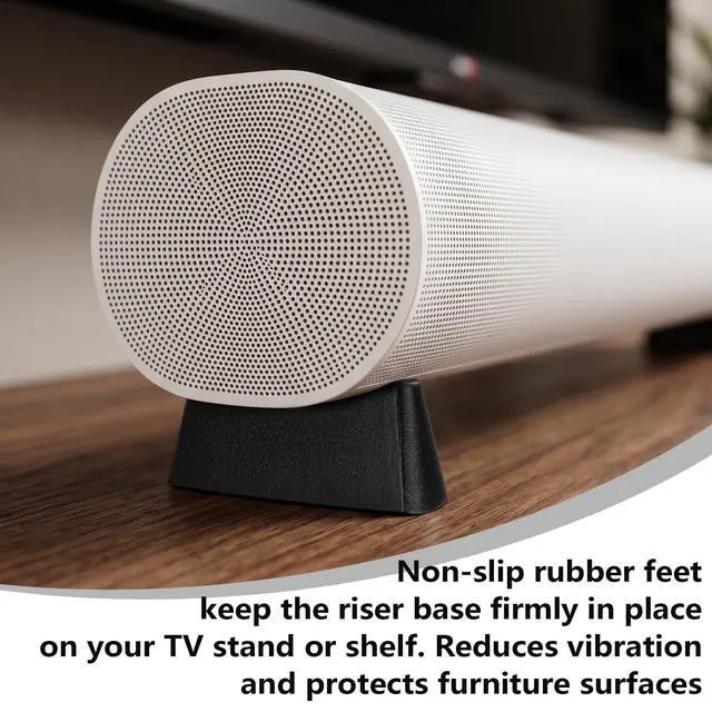 Alt view image 2 of 6 - Soundbar Stand Compatible with Sonos Arc & Arc Ultra, Riser Base Elevator for TV Soundbar with Non-Slip Feet, 2-Pack,Tool-Free Setup (40mm)