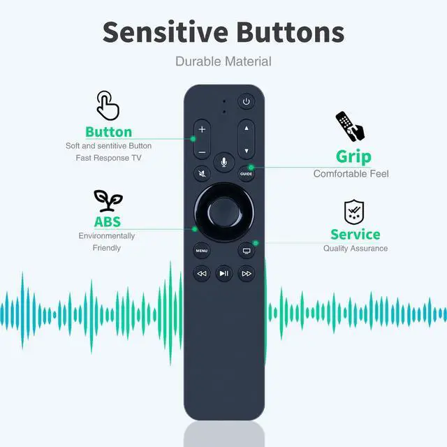 Alt view image 3 of 5 - URC1110 Voice Remote for Apple TV 4K/HD & Streaming Players | Backlit buttons,Easy pairing,Responsive control,Supports Siri Voice
