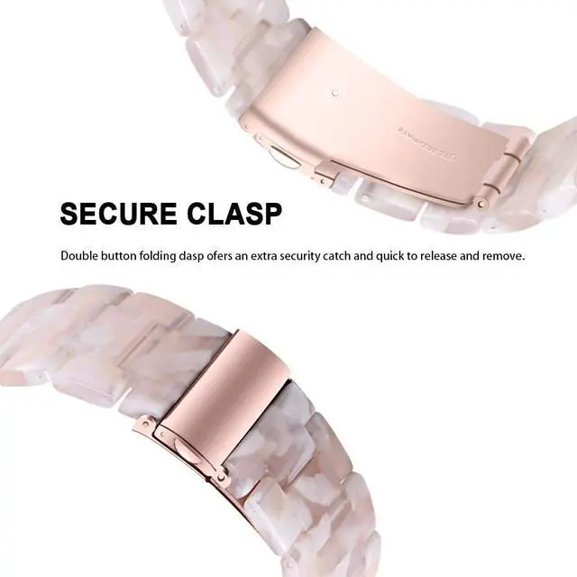 Alt view image 5 of 6 - 22mm Resin Wrist Straps Compatible for AGPTEK LW11/Tensky IDW28/Tensky GTX12/Tensky IDW19/Tensky ID208 Plus Watch Bands, Adjustable Replacement Strap Wristband for AGPTEK Smartwatch