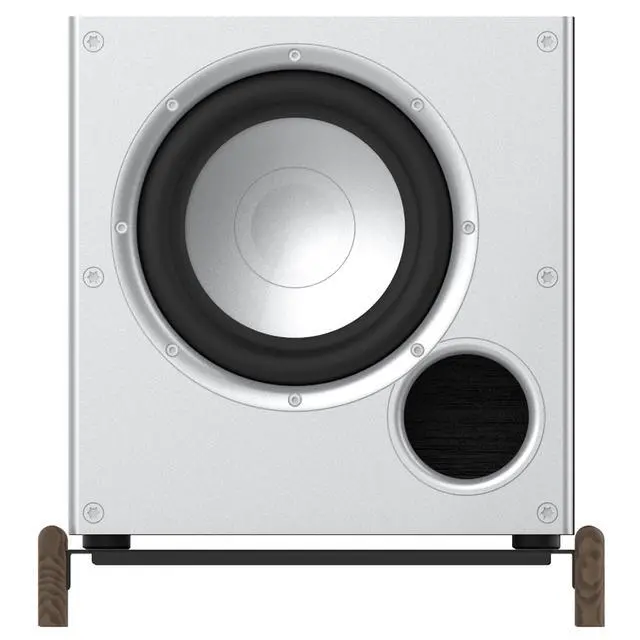 Alt view image 3 of 7 - Wooden Stand for Polk Audio PSW10 10" Powered Subwoofer,Improve The Quality of The Sound and Increase The Distance from The Ground. (14''W×16.13D)