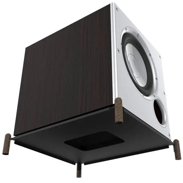 Alt view image 2 of 7 - Wooden Stand for Polk Audio PSW10 10" Powered Subwoofer,Improve The Quality of The Sound and Increase The Distance from The Ground. (14''W×16.13D)