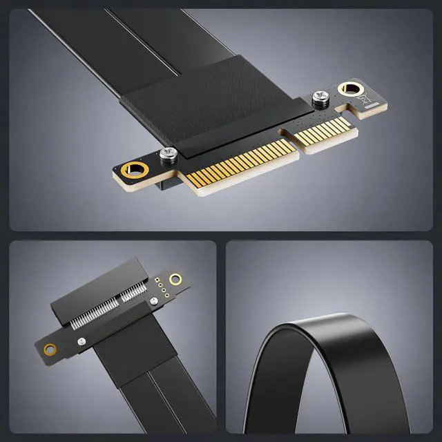 Alt view image 6 of 6 - PCIe 3.0 x4 Extension Cable, Male Straight to Female Straight for GPU/SSD/Server, 20cm/0.66ft