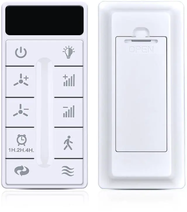 Alt view image 2 of 7 - Remote for Wisful/KOWNPY HZY-SM21001/HZY-SM21003 52" Ceiling Fan | Easy pairing,Responsive control,for HZY-SM21004 HZY-SM21009 HZY-SM21010