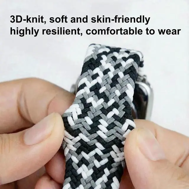 Alt view image 5 of 5 - Upgraded Nylon Weaving Strap for Whoop 5.0 & 4.0, Magnetic Clasp with Protective Shell, Breathable Sport Band for Fitness, Running, Sleep