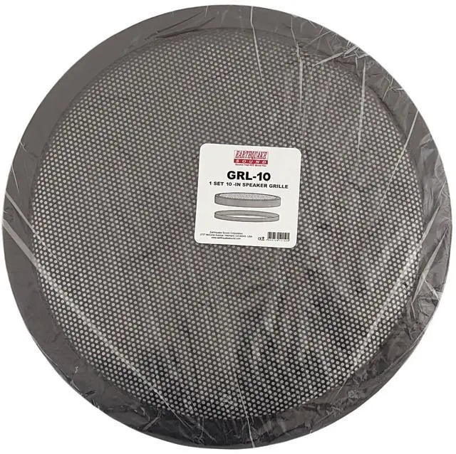 Alt view image 6 of 6 - GRL-10 10-Inch 2-Piece Heavy-Duty Steel Mesh Car Speaker Subwoofer Grill Cover, Black