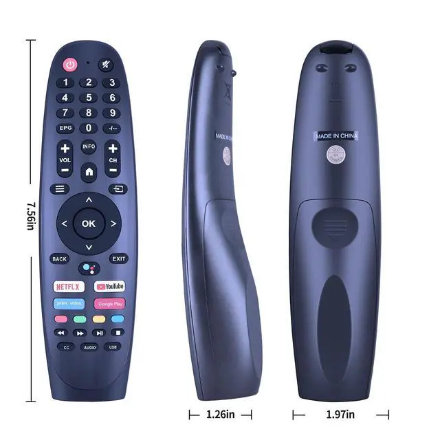 Alt view image 2 of 3 - Replacement Voice Remote for Supersonic Smart FHD DLED TV | Compatible Models: SC-2450GTV-A SC-4350GTV SC-3250GTV SC-2450GTV, Voice Control, Easy Pairing, 4 Dedicated Shortcut Buttons