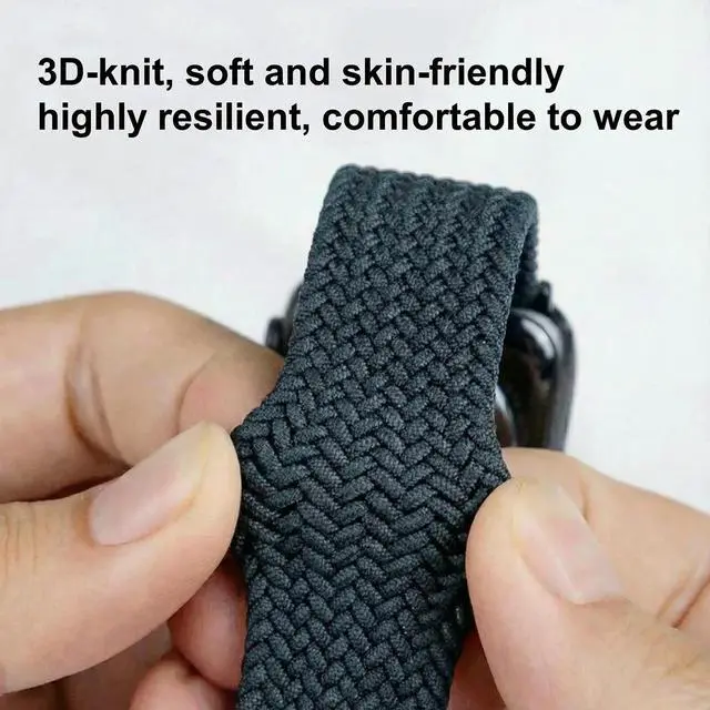 Alt view image 5 of 5 - Upgraded Nylon Weaving Strap for Whoop 5.0 & 4.0, Magnetic Clasp with Protective Shell, Breathable Sport Band for Fitness, Running, Sleep