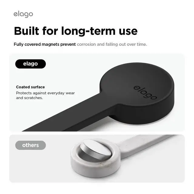 Alt view image 4 of 6 - 3 Pack Magnetic Cable Ties | Premium Silicone Cord Organizer, Reusable Strong Magnet Cable Organizer, Elegant Desk Management Solution (Black)