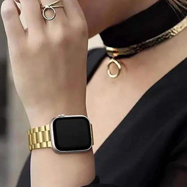 Alt view image 2 of 6 - Compatible with Cubitt Viva Pro Smart Watch Band, Quick Release Stainless Steel Metal Replacement Strap Bracelet Compatible for Cubitt Viva Pro, Viva, Aura Pro 2, 1 / Aura 2, 1 / Terra Smart Watch