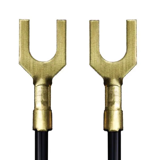 Alt view image 2 of 3 - Dual Spade Turntable Ground Wire, 3 Feet (GW03)