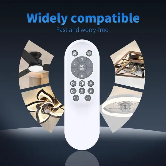 Alt view image 2 of 7 - Replacement Remote for Maka/HuixuTe/KINDLOV CLF215-40 Ceiling Fan | Responsive control,forAHAWILL STERREN Bevenus JX-215 JX246JX CLF233 CLF-WHITE-220 ST-8801 WJCF03 CLF-BLACK-220 SLF-5H DAO-10H