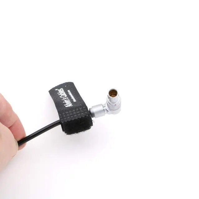 Alt view image 4 of 6 - Rotatable Right Angle 2 pin to D tap Coiled Power Cable for VAXIS 1000S Transmitter 9 O'clock Direction 2 Pin