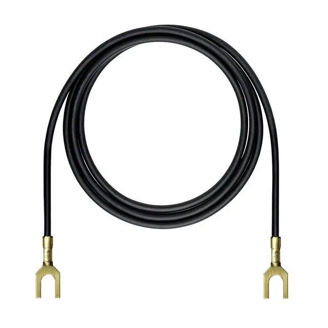 Alt view image 3 of 3 - Dual Spade Turntable Ground Wire, 3 Feet (GW03)