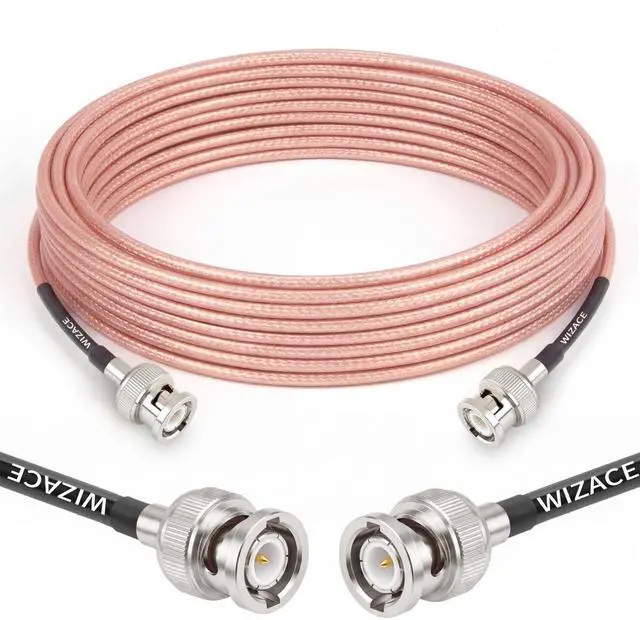 Main image of 20ft BNC Male to Male Cable, RG316 Low Loss BNC Male to Male Extension Coax Cable for Antenna Analyzer, CB Radio, Security CCTV Camera