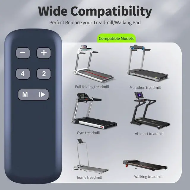 Alt view image 3 of 7 - Replacement Remote Control for Buztrio Walking Pad Treadmill LF-X2D