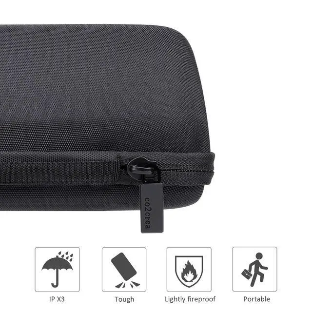 Alt view image 5 of 6 - Hard Travel Case for 3 Ultra 4th Gen/Plus Edition Bluetooth Speaker | Cable Storage Space, Organized Design For Accessories, Travel Protective Storage Bag with Hand Strap