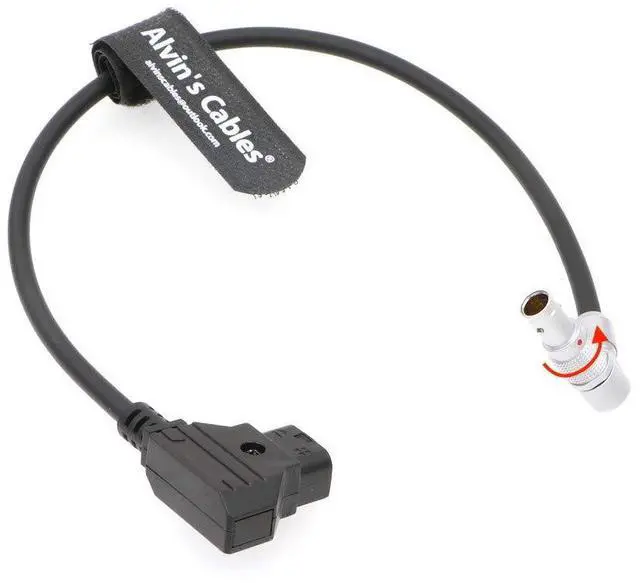 Main image of Rotatable Right Angle 2 Pin Z CAM E2 S6/F6 Power Cable Adjustable 90 Degrees 2 Pin Male to D-tap Cord